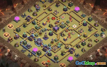 Clash of Clans HQ 15 Base Layouts & Map Links | Copy & Download #31112