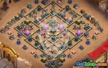 Clash of Clans TH17 Base Layouts & Links #54934