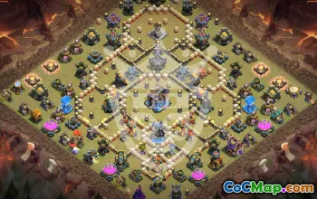 Clash of Clans TH18 Base Layouts & Maps #56916