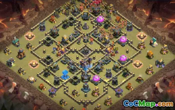 Clash of Clans TH18 Base Layouts with Link #56853