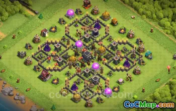 Clash of Clans TH9 Defense Base with Link | Trophy Base 2025 #52489