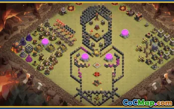 Clash of Clans Town Hall 10 Base Copy & Map Links | Funny & Progress #30408