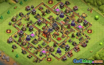 Clash Clash市政厅10基本布局和地图＃10859