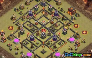 Clash Clash市政厅10基本布局和地图＃11017