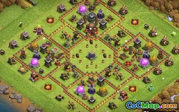 Clash Clash市政厅10基本布局和地图＃11346