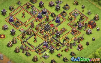 Clash Clash市政厅10基本布局和地图＃12638