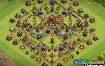 Clash Clash市政厅10基本布局和地图＃12639