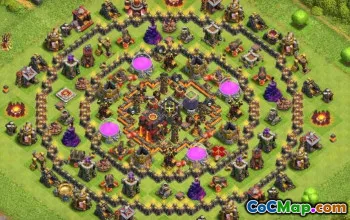 Clash of Clans Town Hall 10 Base Layouts & Maps #13057