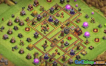 Clash Clash市政厅10基本布局和地图＃14163