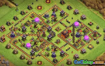 Clash of Clans Town Hall 10 Base Layouts & Maps #14609