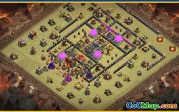 Clash of Clans Town Hall 10 Base Layouts & Maps #30413