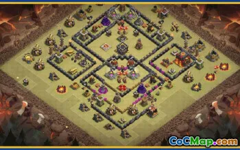Clash of Clans Town Hall 10 Base Layouts & Maps | CoC Base Copy #29210