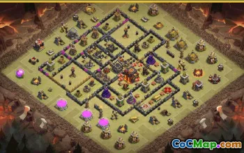 Clash of Clans Town Hall 10 Base Layouts & Maps | CoC Tips #28056