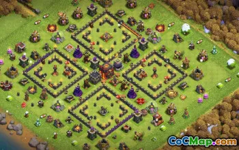 Clash of Clans Town Hall 10 Base Layouts & Maps | Copy & Download #31918