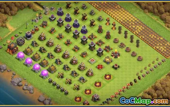 Clash of Clans Town Hall 10 Base Layouts & Maps | Copy & Link #29597