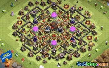 Clash of Clans Town Hall 10 Base Layouts & Maps | Copy & Link #30873