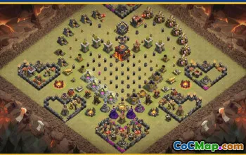 Clash of Clans Town Hall 10 Base Layouts & Maps | Copy & Share #28997