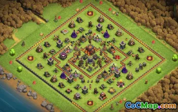 Clash of Clans Town Hall 10 Base Layouts & Maps | Copy & Share #29932