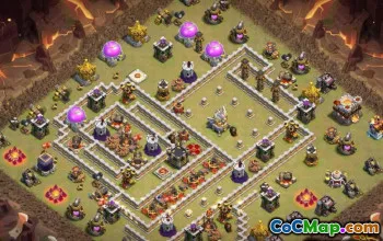 Clash of Clans Town Hall 11 Bố cục cơ sở & Bản đồ #13353