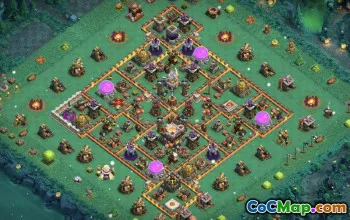 Cash of Clans Municipio 11 Layout di base e mappe #15534