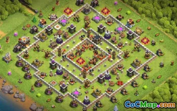 Municipio di Clash of Clans 11 layout base e mappe #16578