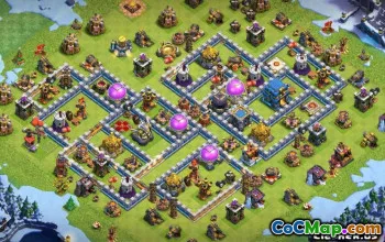 Clash Clash市政厅12基本布局和地图＃10188