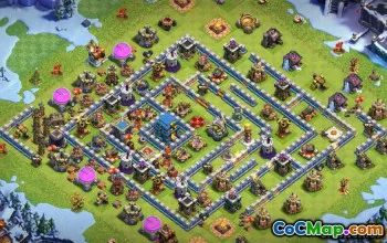 Clash Clash市政厅12基本布局和地图＃10525