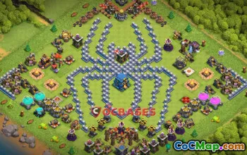 Clash of Clans Town Hall 12 Progress Base & Copy Link #21830