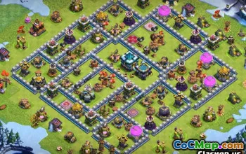 Clash of Clans radnice 13 Base Layouts & Maps #13778
