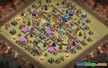 Clash of Clans Town Hall 13 Base Layouts & Maps | CoC Templates #31704