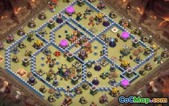 Clash of Clans rådhus 14 Baseoppsett og lenker #13211