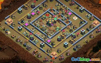 CLASH OF HALL HALL HALL 14 Bố cục cơ sở & bản đồ #13927