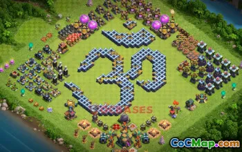 Clash of Clans Town Hall 14 Progress Base & Copy Link #20293