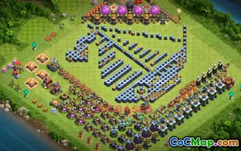 Clash of Clans Town Hall 14 Progress Base & Copy Link #21607