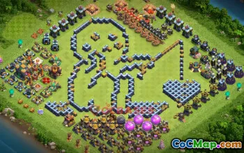 Clash of Clans Town Hall 14 Progress Base & Copy Link #21850