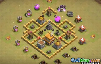 CLASH OF CLANS Primăria 5 Aspecte de bază și hărți #13770