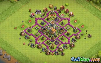 Clash of Clans Town Hall 7 Baslayouter & Maps #13187