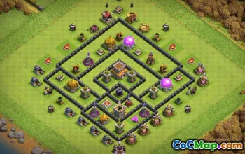 Clash of Clans Town Hall 8 Base Layouts & Map Links #27706