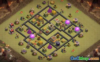 Clash of Clans Town Hall 8 Base Layouts & Maps #16231
