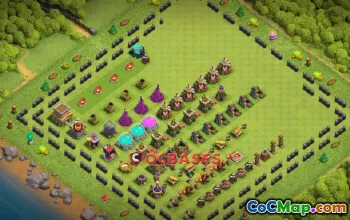 Clash of Clans: Town Hall 8 Fun Progress Base Guide #20057