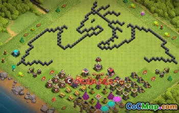 Clash of Clans Town Hall 8 Progress Base - Fun Strategies! #20412