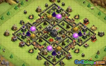 Clash of Clans Town Hall 9 ბაზის განლაგება და რუქები #12328