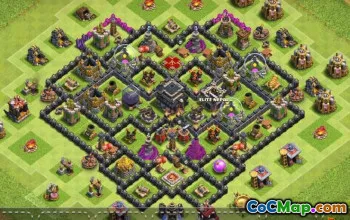 Clash of Clans Town Hall 9 Base Base & Maps #13095