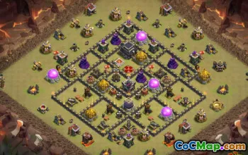 Clash of Clans radnice 9 Base Layouts & Maps #13715
