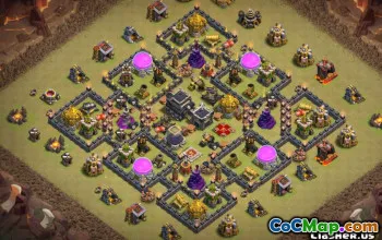 Clash Clash市政厅9基本布局和地图＃14613