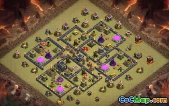 Clash of Clans Town Hall 9 Base Layouts & Maps #14738