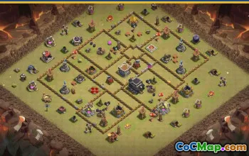 Clash of Clans Town Hall 9 Base Layouts & Maps | CoC Copy Links #27622