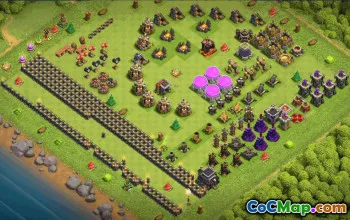 Clash of Clans Town Hall 9 Base Layouts & Maps | Copy & Download #33115