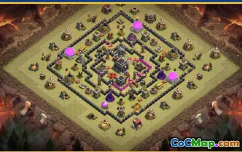 Clash of Clans Town Hall 9 Base Layouts & Maps | Copy & Link #27577