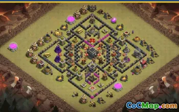 Clash of Clans Town Hall 9 Base Layouts & Maps | Copy & Share #27630
